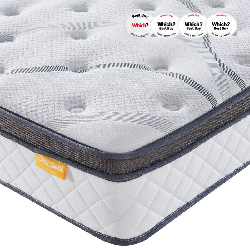 Brieaddy Pocket Sprung 1000 Mattress, Small Double (4')