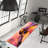 Modern Abstract Design Non Woven Thin Type Printed Rug Ideal for High Traffic Areas in Vibrant Hues-126173095