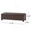 Banc de rangement en osier