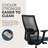 HON Ignition 2.0 ReActiv Ergonomic Office Chair, Advanced Tilt, Black Frame, Ocean-119729028-119729029-119729033