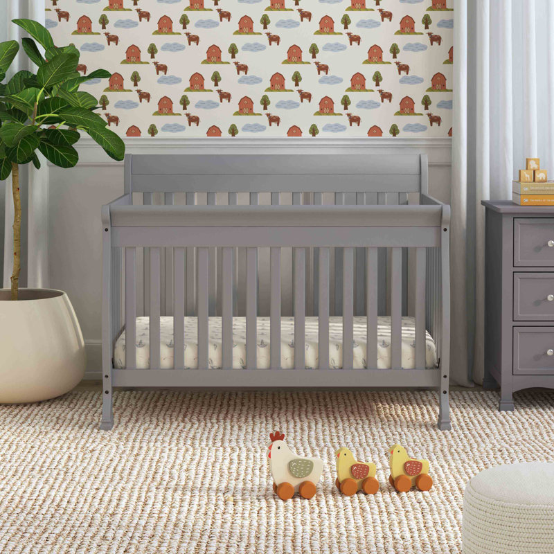 Lit de bébé convertible 4-en-1 Kalani, Gris