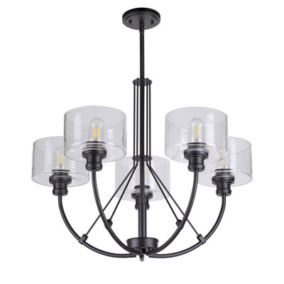 Lustre unique/unique à niveaux à 5 lumières Downing