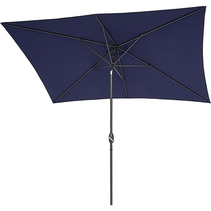 Parasol rectangulaire pour terrasse, parasol 10 x 6,5 pi avec 6 ...