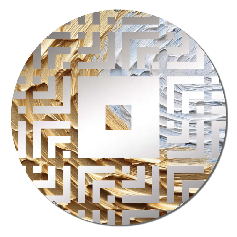 Kaylenn - Miroir mural carré, 31,4 po x 31,4 po