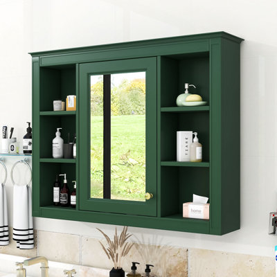 Armoire de toilette murale avec rangement dissimulé Zackaria