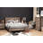 Munich Queen Platform Bed on Legs - Rustic Style Weathered Oak-36113240-55426652
