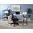 Antique White & Black Finish Writing Desk-177163433