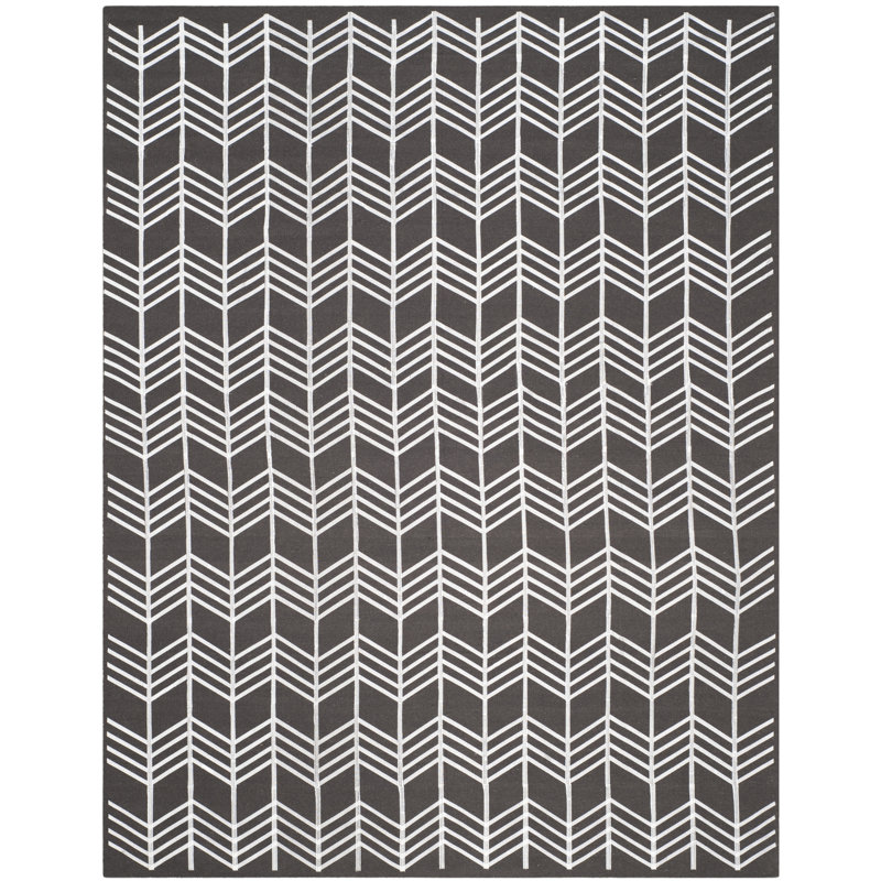 Tapis gris anthracite Thelonius, Rectangle 8 pi x 10 pi