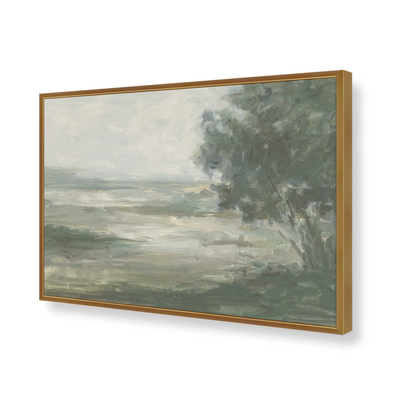 «Serene Valley Vista II» par Ethan Harper, reproduction d'art, Open Corner Framed Print without Mat Paper, H 12 po x l 16 po