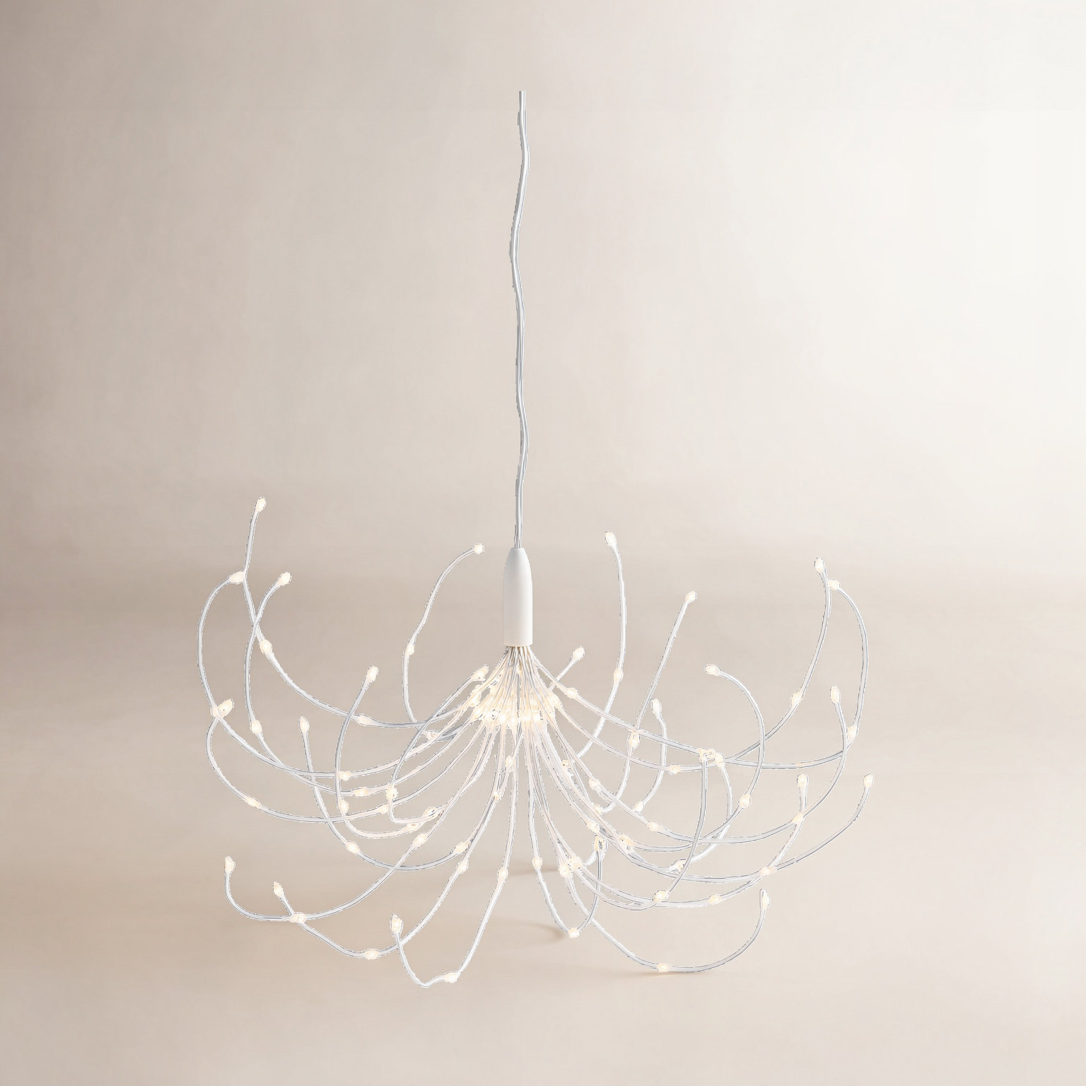 Warm White Led Wire Star Burst Ornament