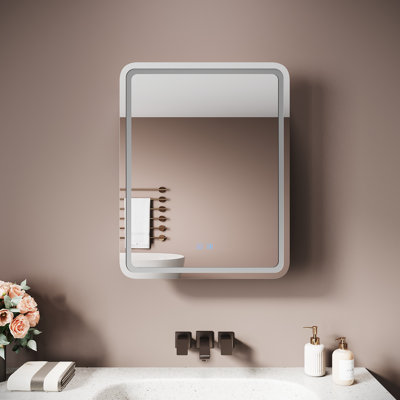Mirrored Bathroom Cabinets with Mirror and 1