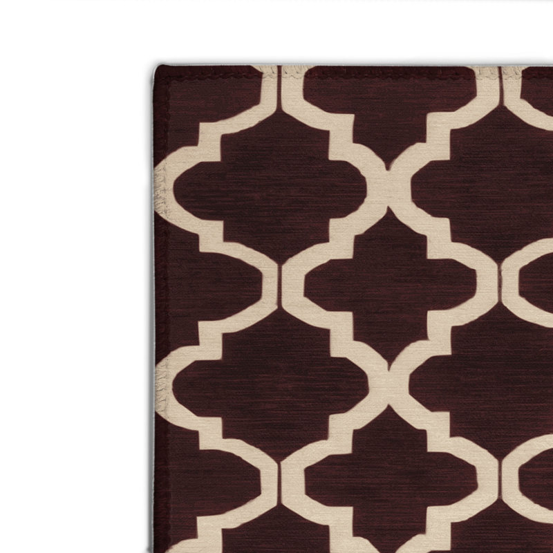 Tapis rouge intérieur et extérieur Trellis, Rectangulaire 2 pi x 3 pi