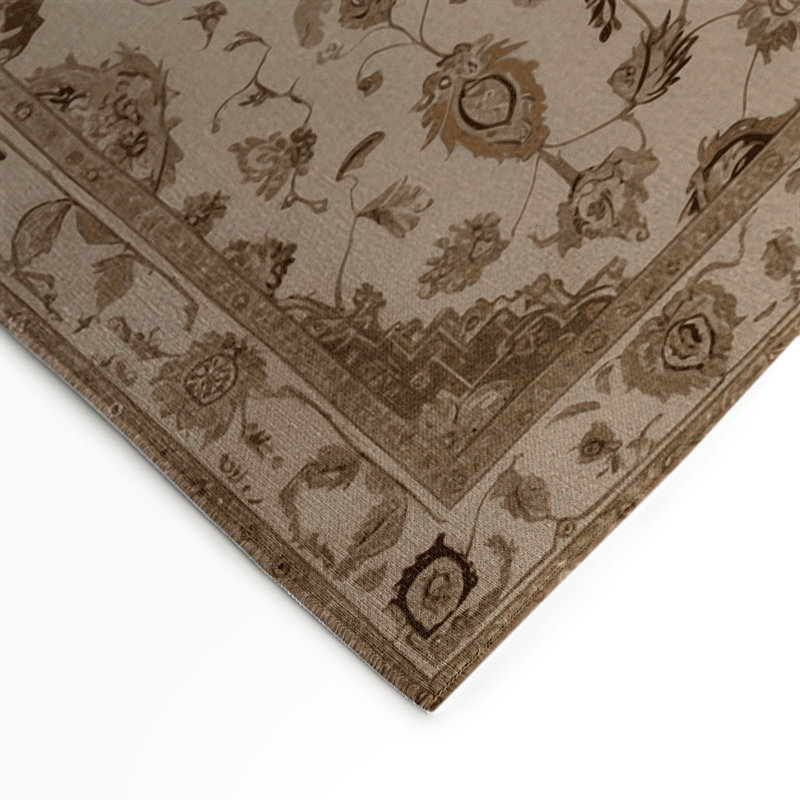 Tapis gris d'intérieur et d'extérieur Tabriz, Rectangulaire 3 pi x 5 pi