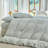 XINMIANFANG Striped Duvet Cover Set 100% Washed Cotton Linen Like Textured Bedding Set 3 Pcs Comforter Cover for All Seasons-120117794-120117790