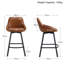 Janayshia 65cm H Swivel Upholstered Leather Counter Stool-806570848