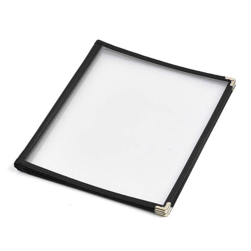WeChef - Paquet de 40 couvertures de menu de restaurant style bourgogne 4 pages 8 vues, H 0,04 po x l 9,6 po x P 11,8 po
