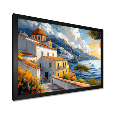 Vintage Amalfi Coast Landscape II - Italy Wall Art