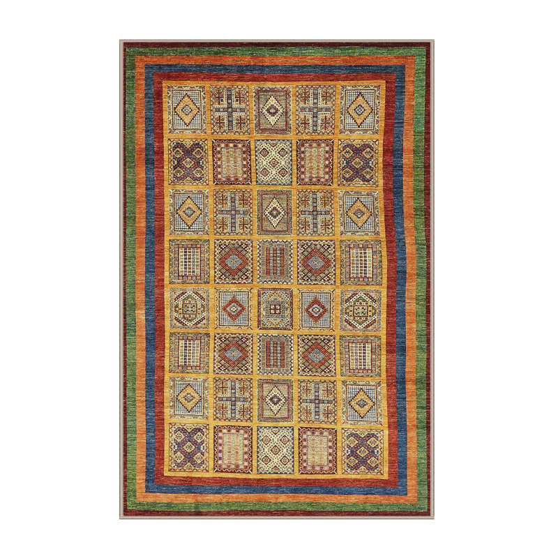 Abstract Indoor Rug, Rectangle 2' x 4'