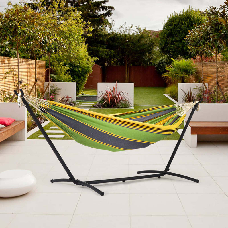 Aarvik Hammock with Stand, Green/Grey