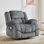 Fauteuil inclinable électrique surdimensionné de 41,3 po avec massage et chauffage