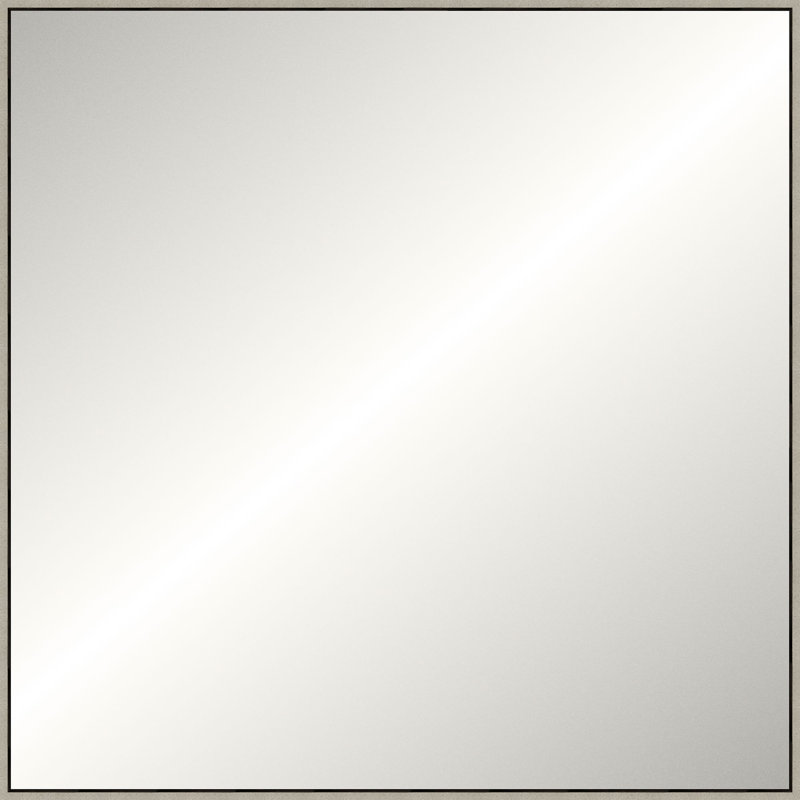 Solid Wood Mirror, Square, Espresso, 49.25" x 49.25"