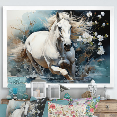 «Majestic Gallop Horse Gallop», reproduction sur toile