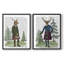 Scottish Deer Alistair McStag, complet, reproduction de livre - reproduction encadrée de qualité supérieure - prête à être accrochée - pas de clous requis - pas de clous requis-861223434-861223432