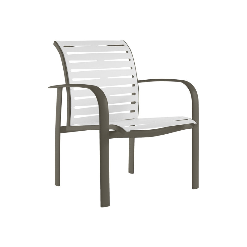 Laguna Beach EZ Span™ Outdoor Dining Armchair, Mocha, Snow