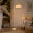 63" Arched/Arc Rattan Floor Lamp With Adjustable Lamp Head.