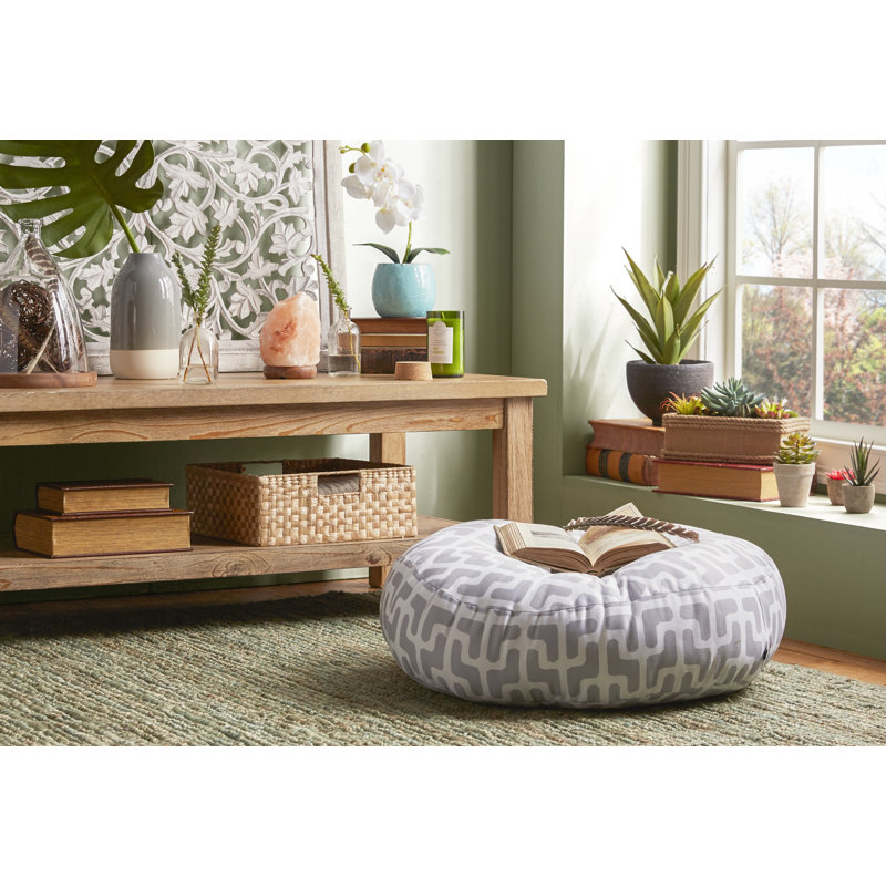 Lattice Jags Floor Pillow, 26" H x 26" W x 6" D