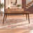 Brimmer Rubberwood Rectangular Solid Wood Top with Solid Wood Base Dining Table