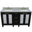Ensemble de meuble-lavabo double 61 "avec miroir Schreck-1157223984-1157223991