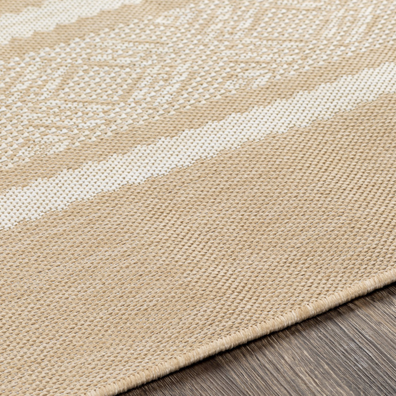 Tapis kaki / ivoire Amos, Rectangle 5 pi 3 po x 7 pi