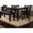 18" Leaf Rectangular Dining Table, Brown Wood, Solid Contemporary Decoration Leaf, Wood Finish, Cool-497867823