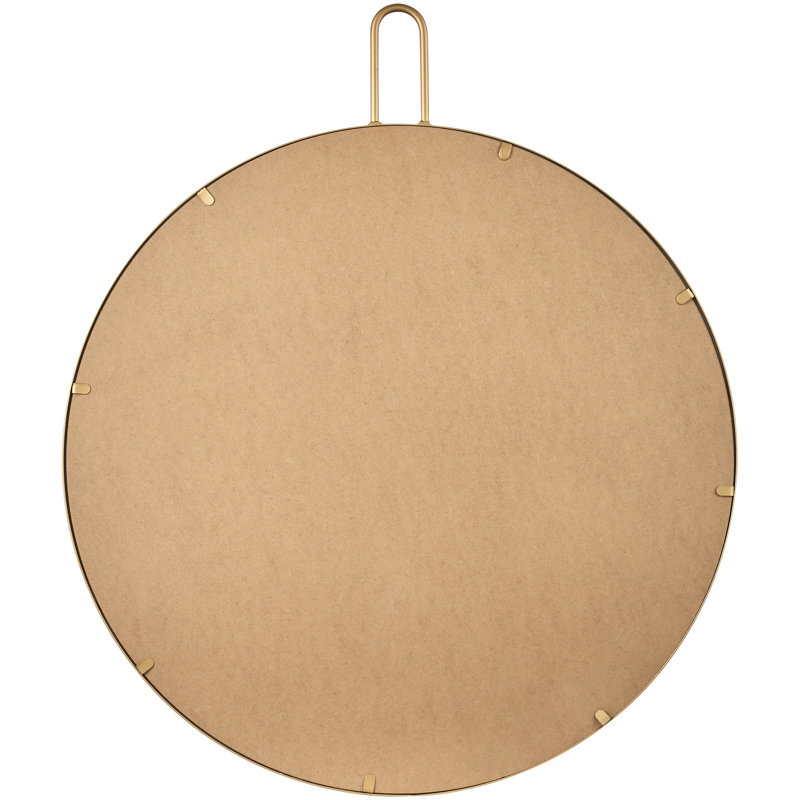 Raiko Metal Round Wall Mirror, 30" x 24" 