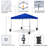 12 Ft. W X 12 Ft. D Metal Pop-Up Canopy with One-Push-To-Lock Setup Mechanism-66607937