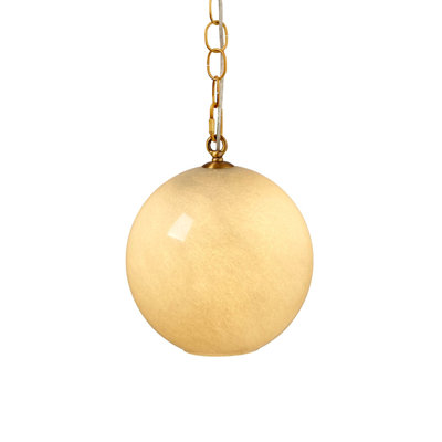Camber 1 - Light Antique Brass Sphere Pendant