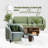 Abbye 4 Square Walnut Wood Legs-92916450