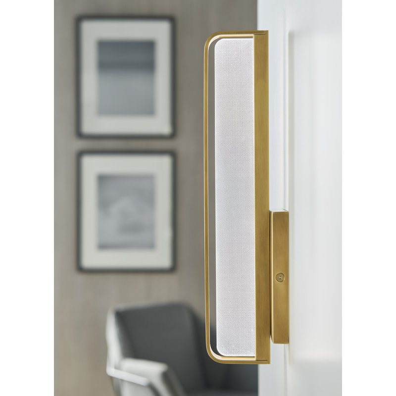 Banda 13 Wall/Bath, Natural Brass