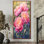 Pivoines dans le potager III - pivoines, art mural