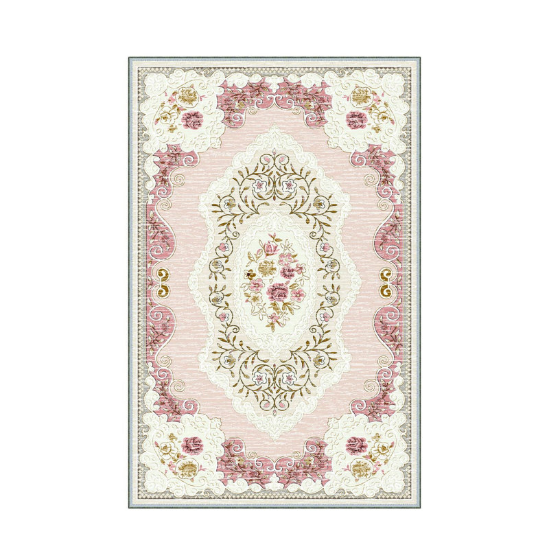 Stylish Woven Carpet, 5.2 x 7.5 Feet | 100% Polyester, 0.3 in Pile Height, Antibacterial, Non-Slip PVC Dot Underside | Machine Washable, 3D Digital Print | Perfect for Living Room, Bedroom & Home Décor