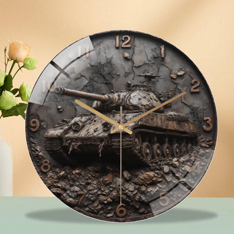 Horloge murale en verre 12 po