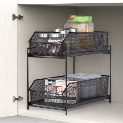Commode de rangement coulissante 2 tiroirs Bender