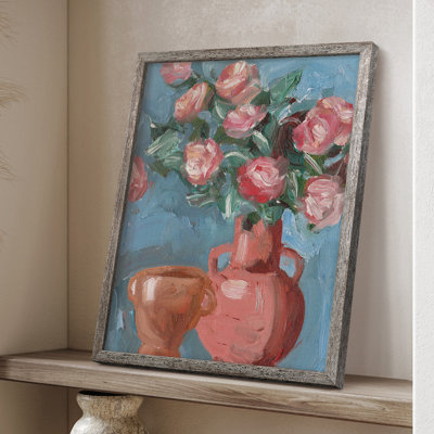 Rosa Blooms I Framed Print - Solid Wood