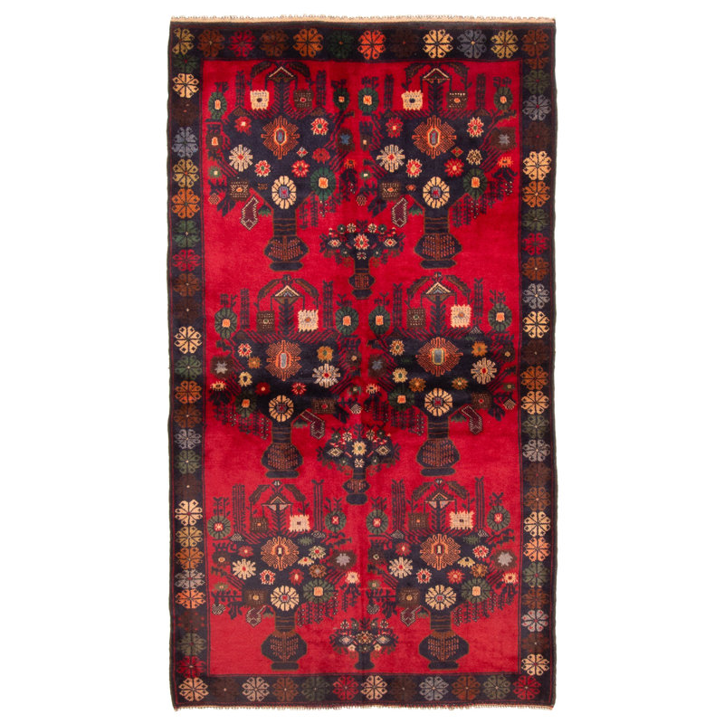 Rizbaft Red Rug 3'7" x 6'7"