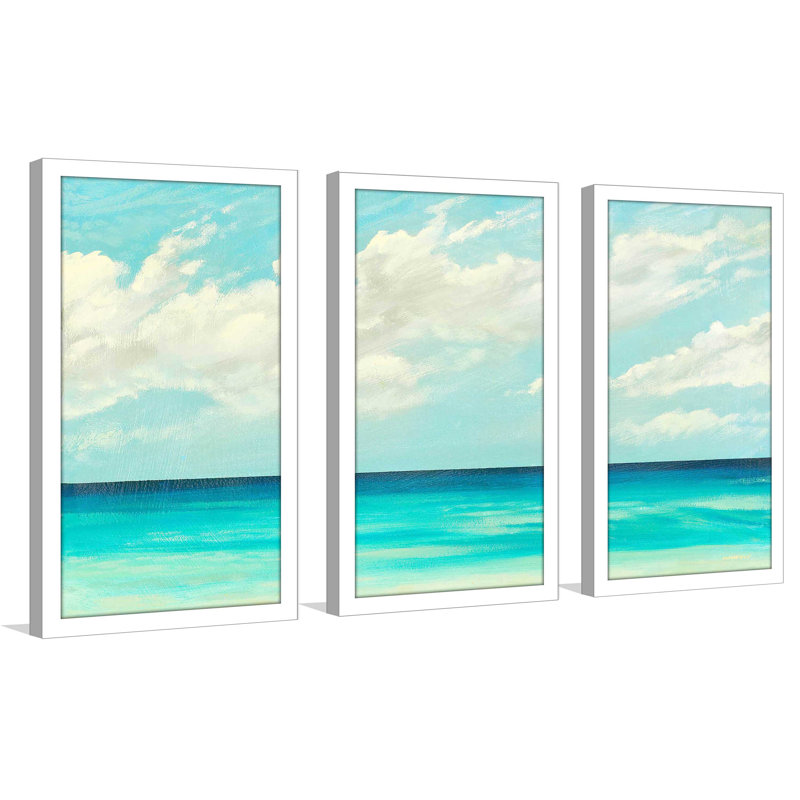 " Vertical Horizon II " by Dan Meneely 3 - Pieces, 40.5" W x 25.5" H x 1" D