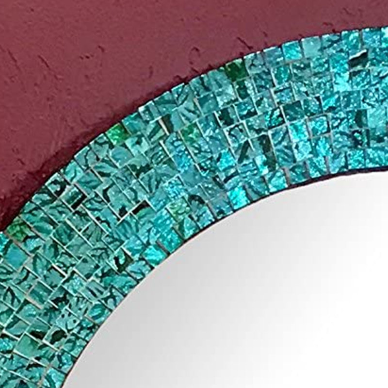 Miroir décoratif moderne et contemporain Gelantipy, Turquoise