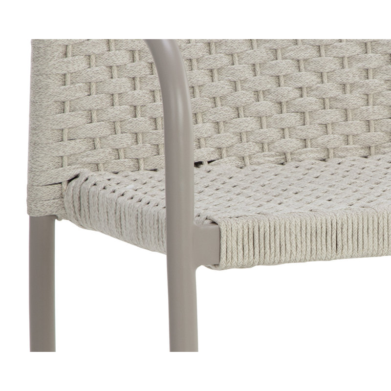 Fauteuil empilable Parkash - Crème - Crème