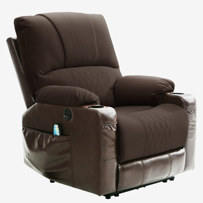 Bereket Upholstered Cotton Heated Massage Chair
