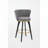 360° Swivel Upholstered Barstools with Backs and Metal Legs-1520139350